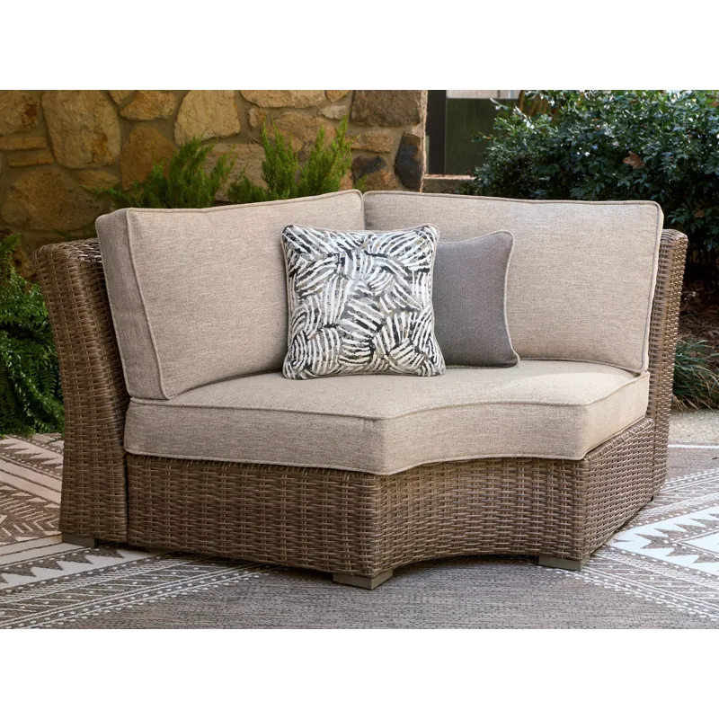 Laguna Heights Outdoor Curved Corner Chair with Cushion