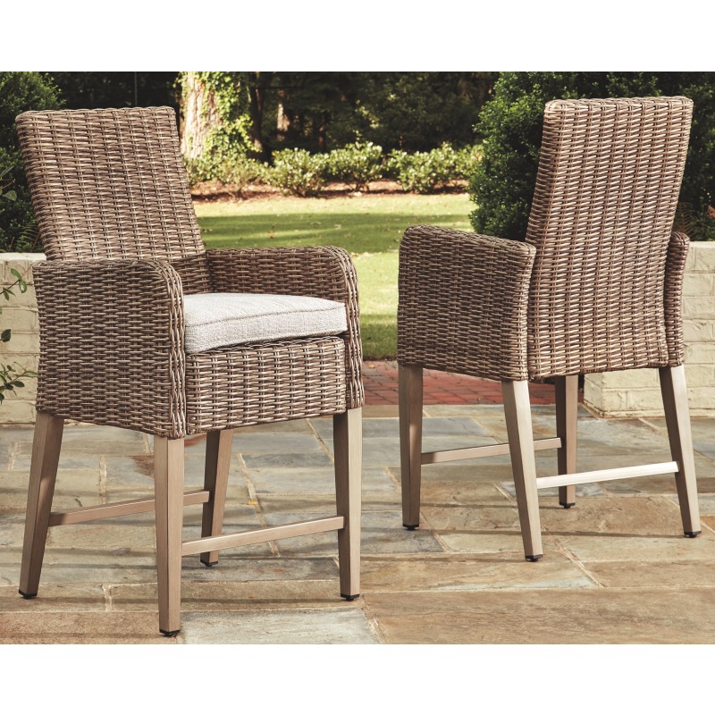 Beachcroft Bar Stool with Cushion (Set of 2)