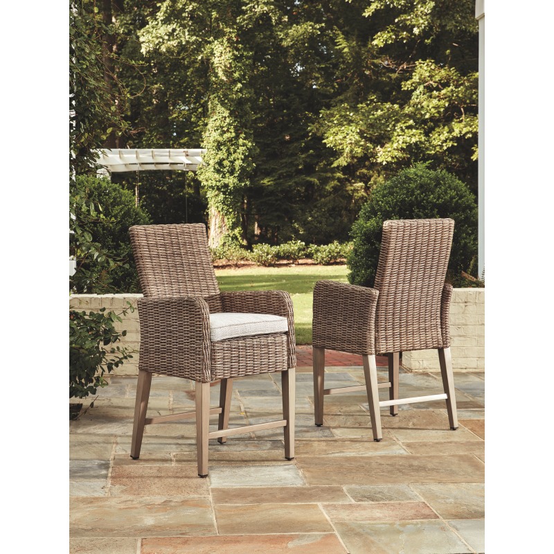 Beachcroft Bar Stool with Cushion (Set of 2)