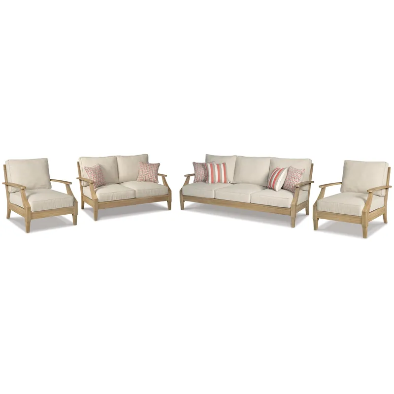 Clare View Outdoor Sofa, Loveseat and 2 Lounge Chairs