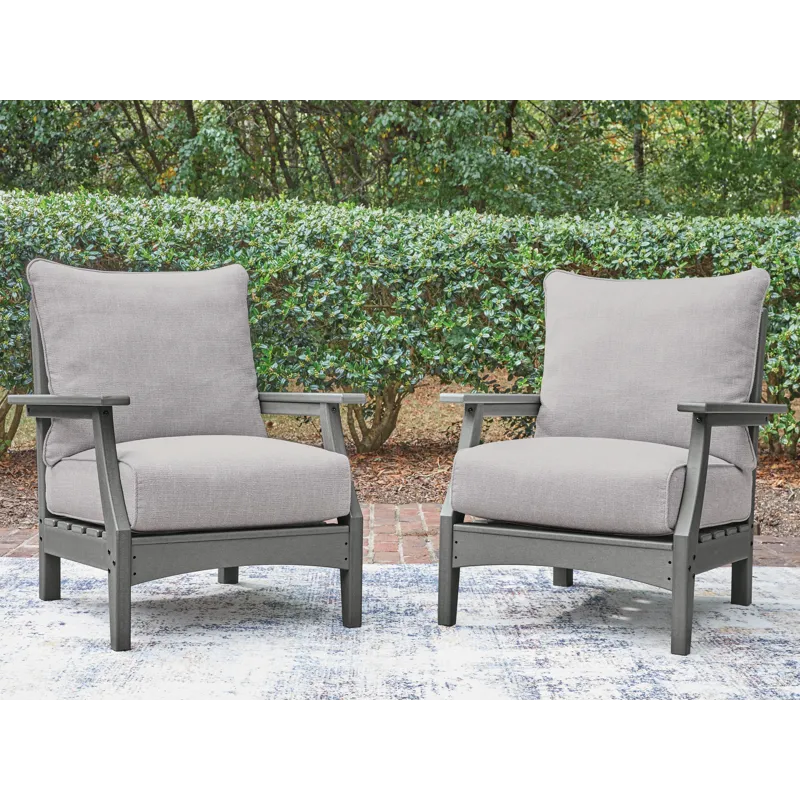 Lone View Bay Outdoor Lounge Chair with Cushion