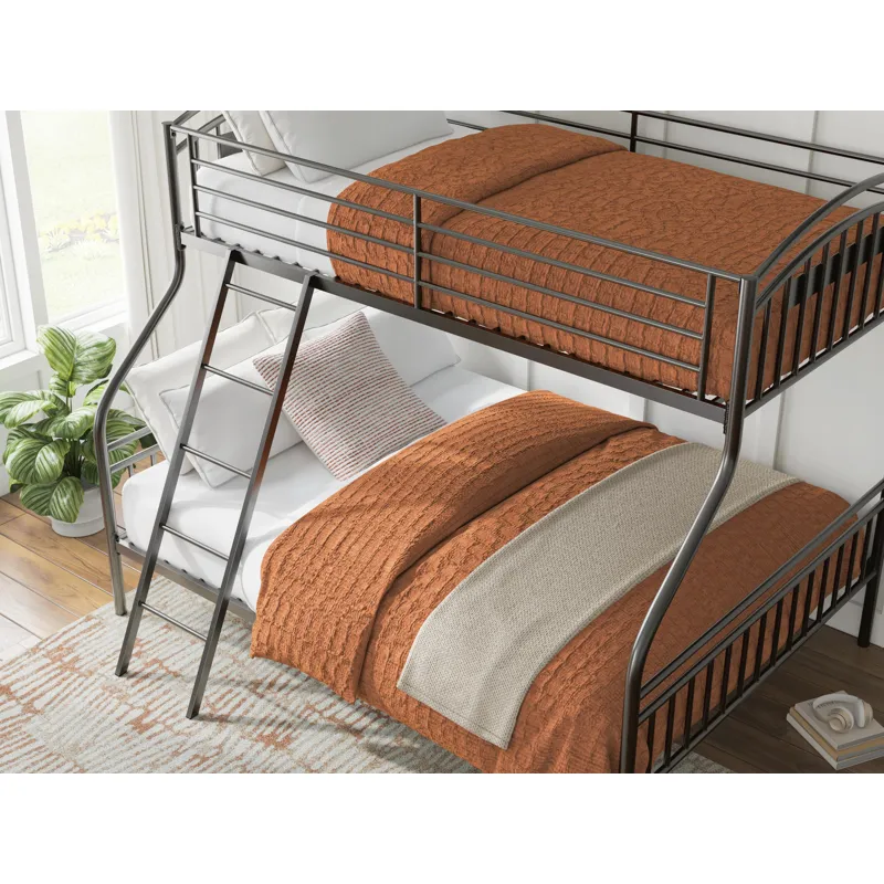 Lanceburg Twin over Full Bunk Bed with Ladder