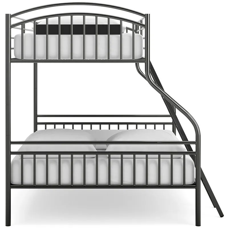 Lanceburg Twin over Full Bunk Bed with Ladder