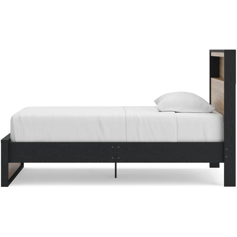 Kozmour Bookcase Complete Bed Frame
