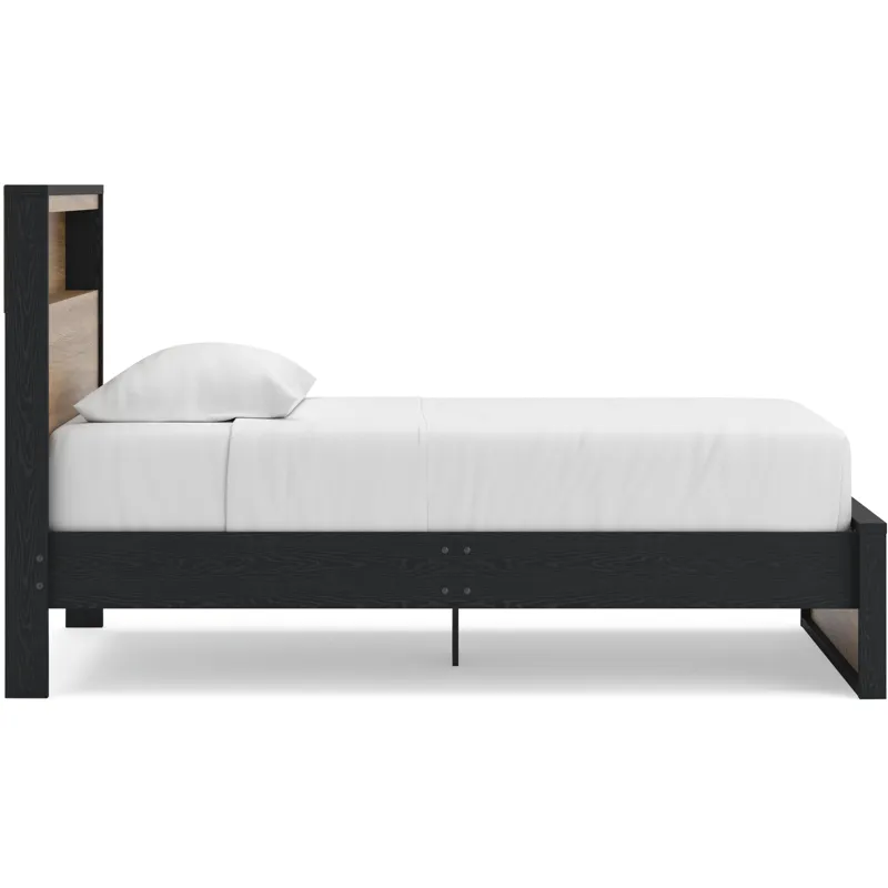 Kozmour Bookcase Complete Bed Frame