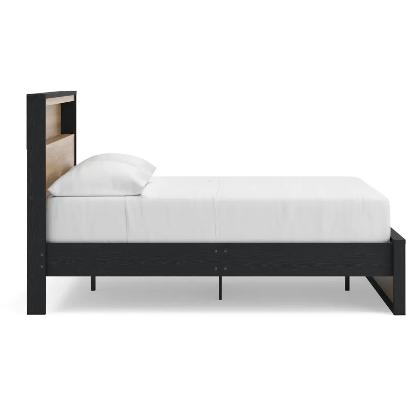 Kozmour Bookcase Complete Bed Frame