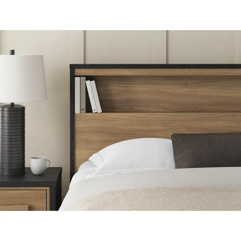 Kozmour Bookcase Complete Bed Frame