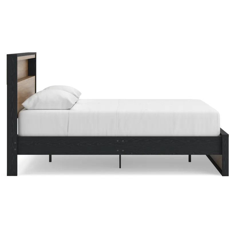 Kozmour Bookcase Complete Bed Frame