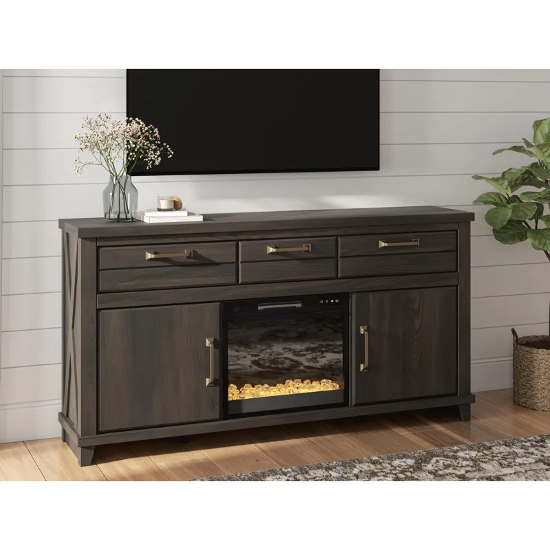 Brazen Valley 71" TV Stand with Electric Fireplace