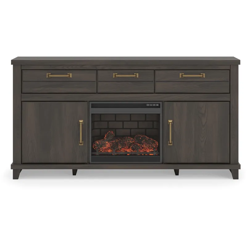 Brazen Valley 71" TV Stand with Electric Fireplace