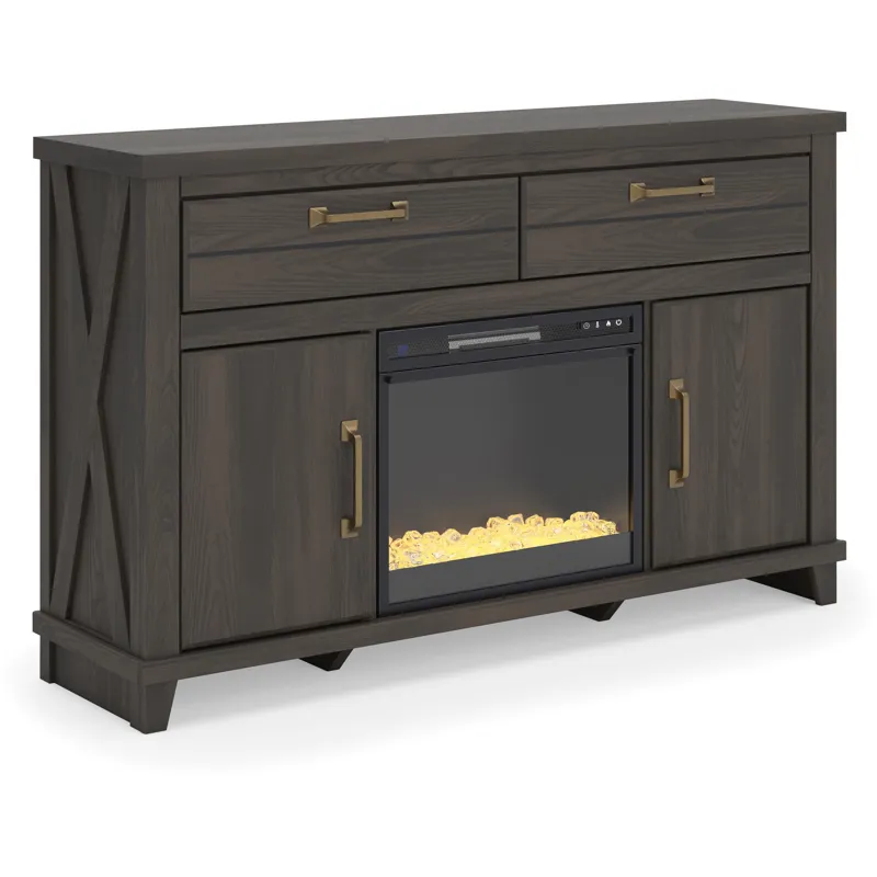 Brazen Valley 60" TV Stand with Electric Fireplace