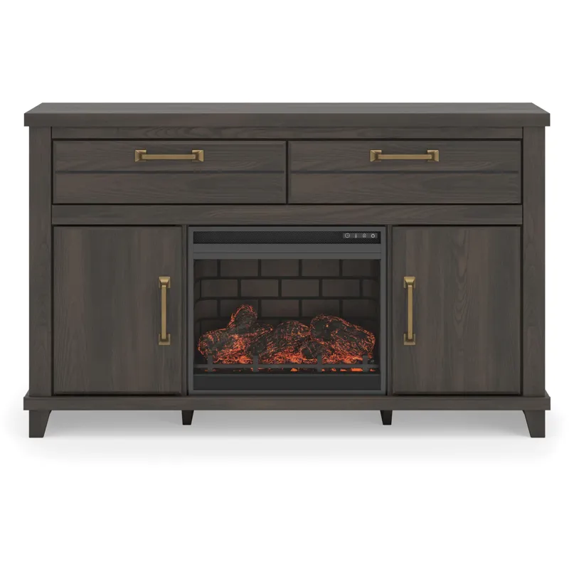 Brazen Valley 60" TV Stand with Electric Fireplace