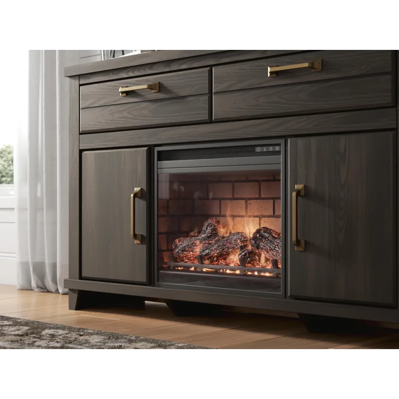 Brazen Valley 60" TV Stand with Electric Fireplace