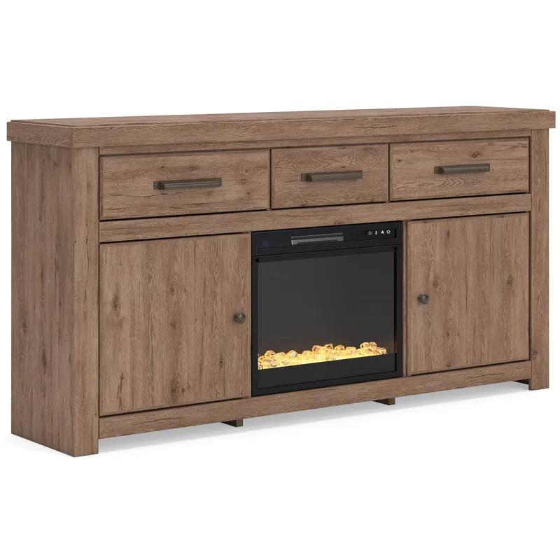 Garistyn 73" TV Stand with Electric Fireplace