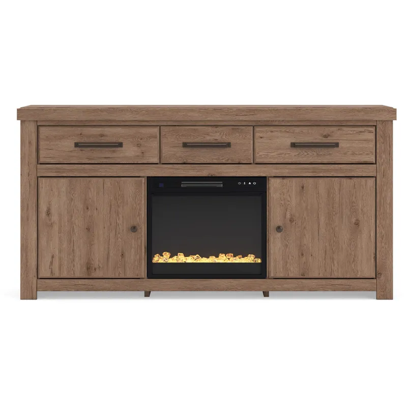 Garistyn 73" TV Stand with Electric Fireplace