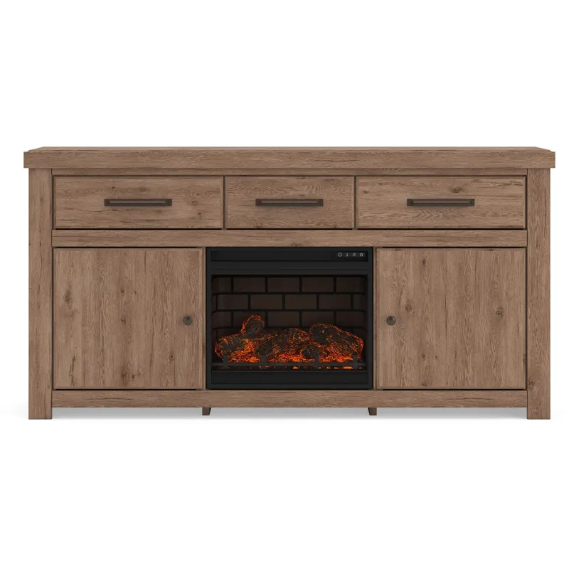 Garistyn 73" TV Stand with Electric Fireplace