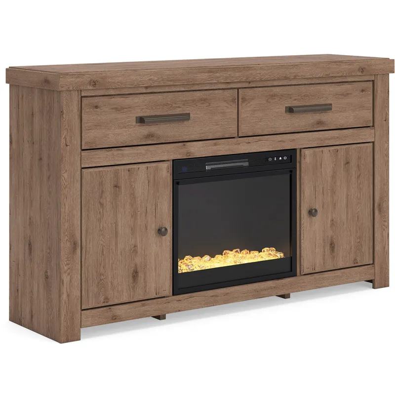 Garistyn 62" TV Stand with Electric Fireplace