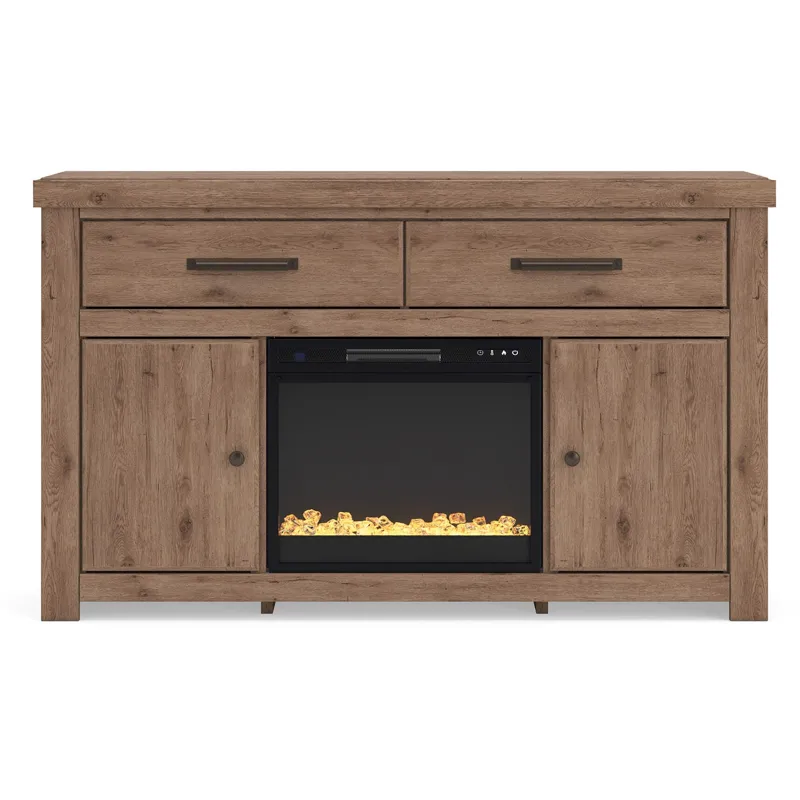 Garistyn 62" TV Stand with Electric Fireplace