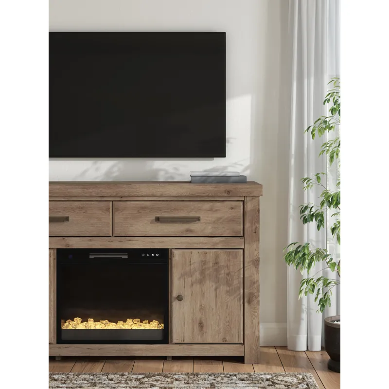 Garistyn 62" TV Stand with Electric Fireplace