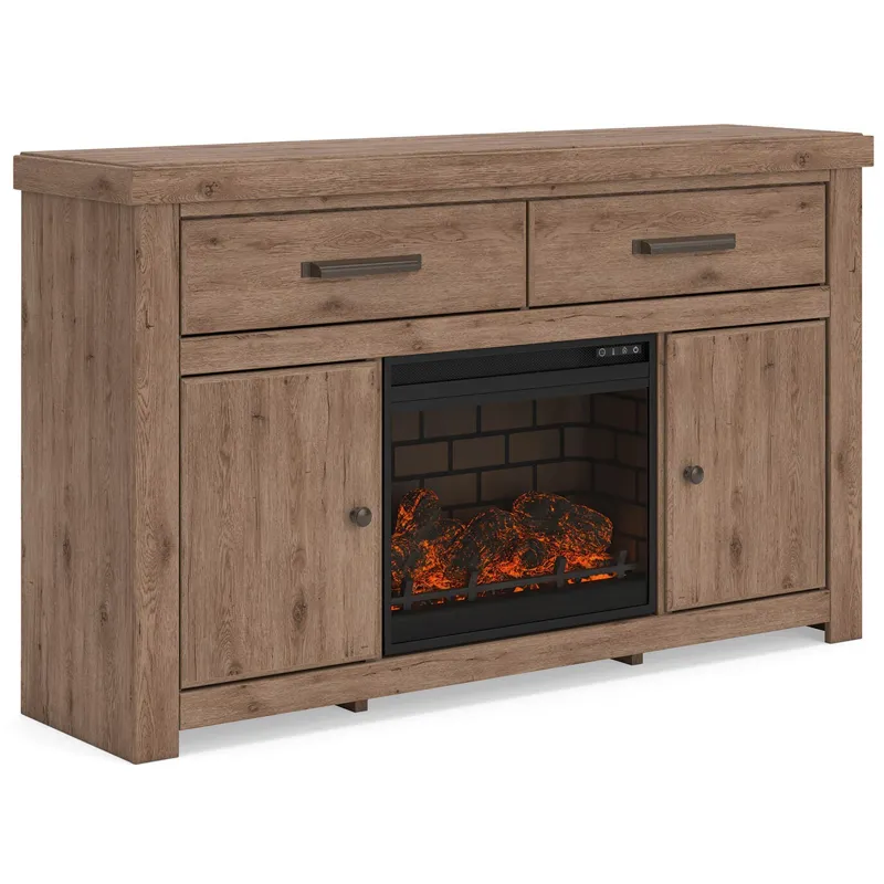 Garistyn 62" TV Stand with Electric Fireplace