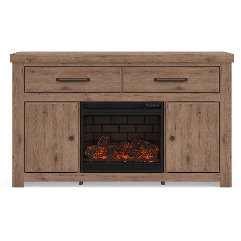 Garistyn 62" TV Stand with Electric Fireplace