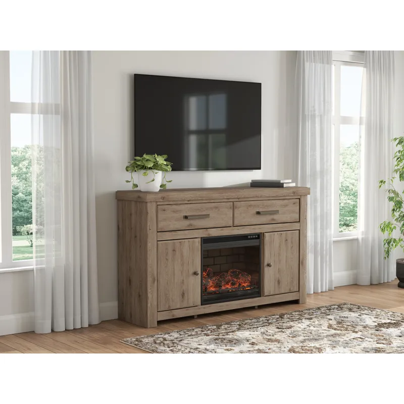 Garistyn 62" TV Stand with Electric Fireplace