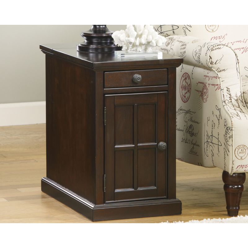Laflorn Chairside End Table with USB Ports & Outlets T127668 by