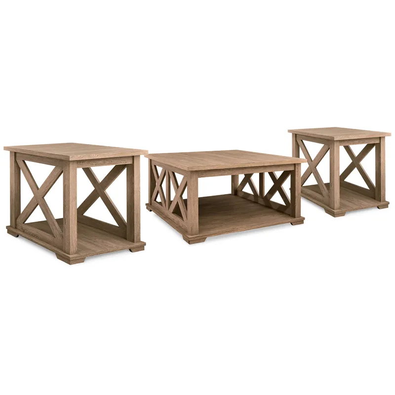 Elmferd Coffee Table and 2 End Tables