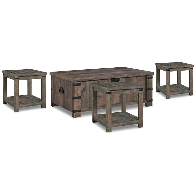 Hollum Coffee Table and 3 End Tables