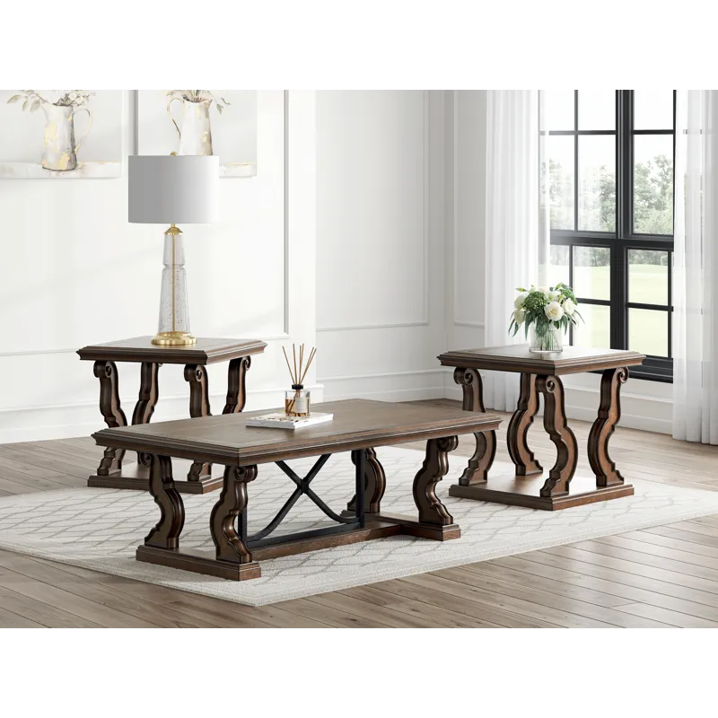 Maylee Coffee Table and 2 End Tables
