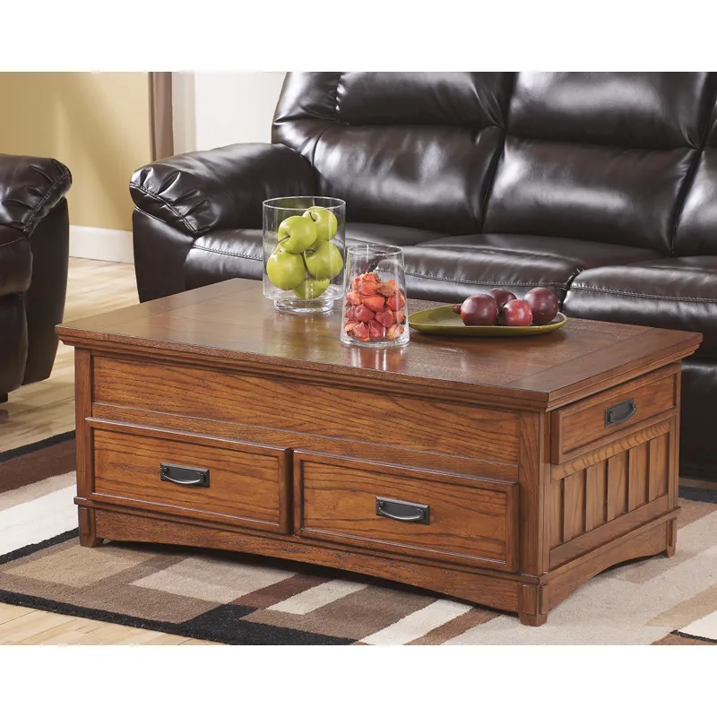 Cross Island Coffee Table with Lift Top