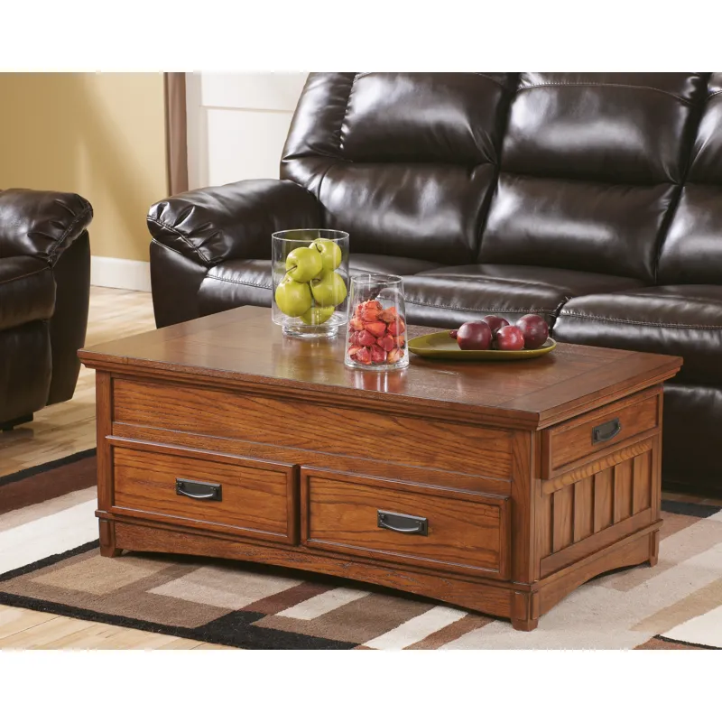 Cross Island Coffee Table with Lift Top