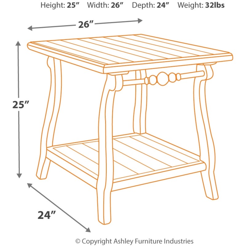Dazzelton End Table