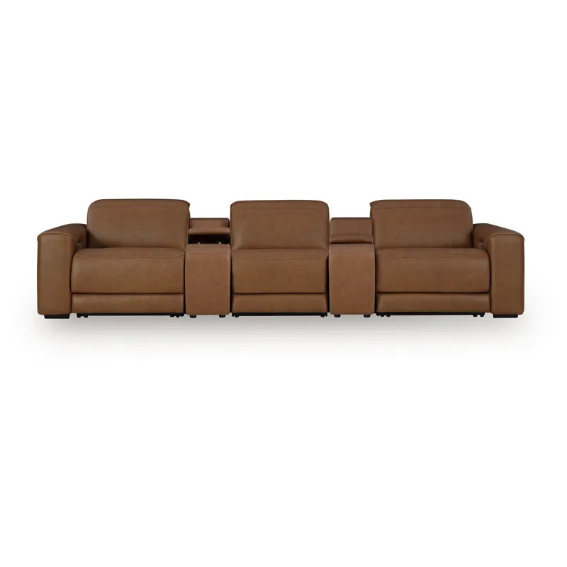 Rally-Up 5-Piece Power Reclining Sectional with Console