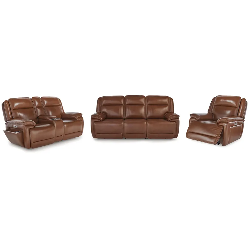 Healy Pier Power Reclining Sofa, Loveseat and Recliner