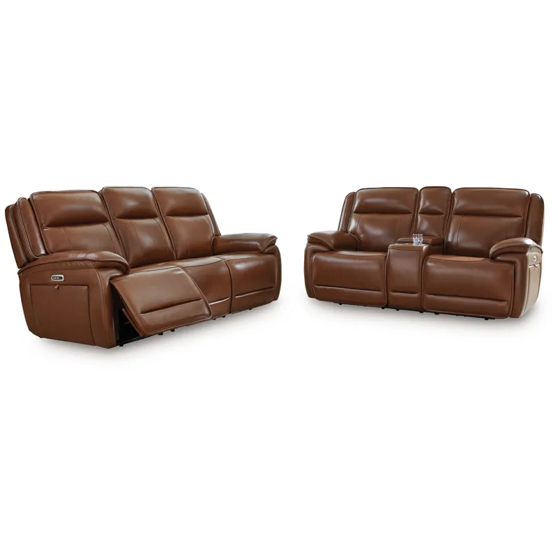 Healy Pier Power Reclining Sofa and Loveseat