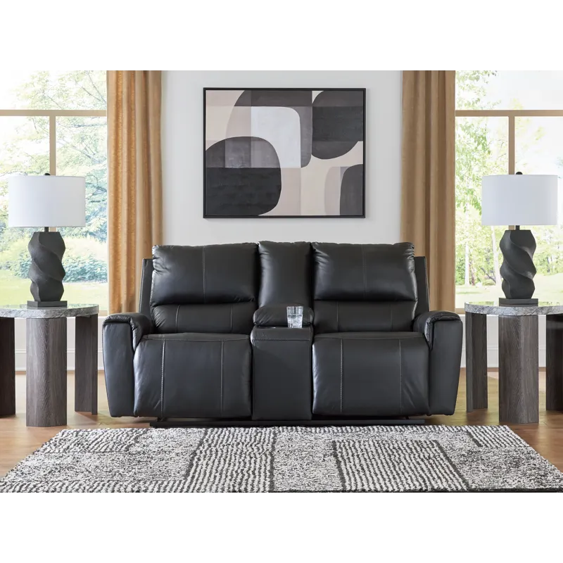 Glossmore Reclining Loveseat with Console