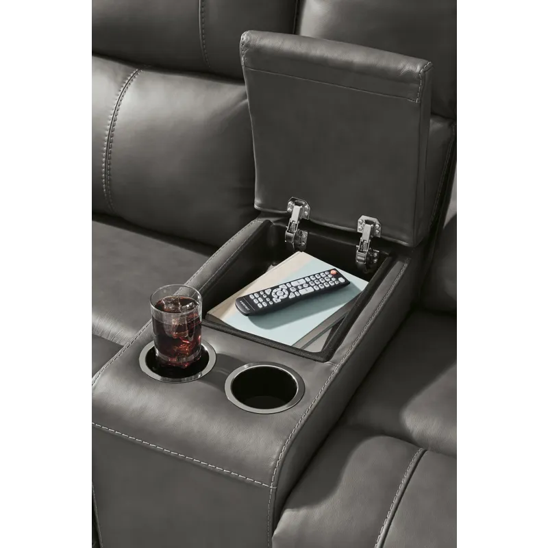 Beryton Power Reclining Loveseat with Console