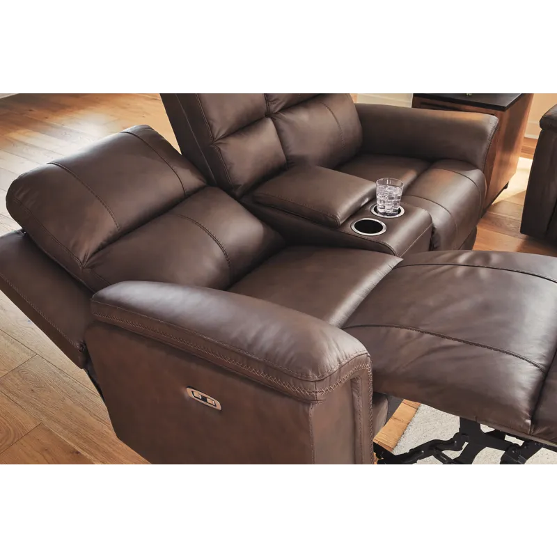 Bleckley Power Reclining Loveseat with Console