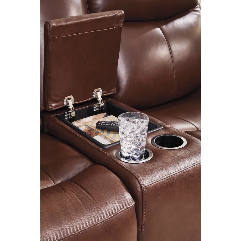 Momentum Moves Power Reclining Loveseat with Console