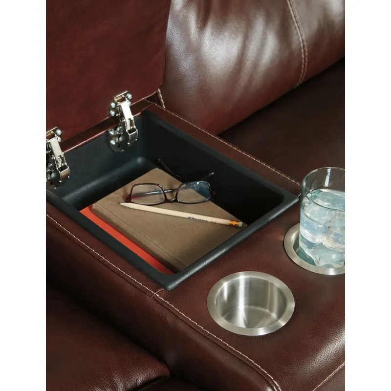 Sessom Power Reclining Loveseat with Console