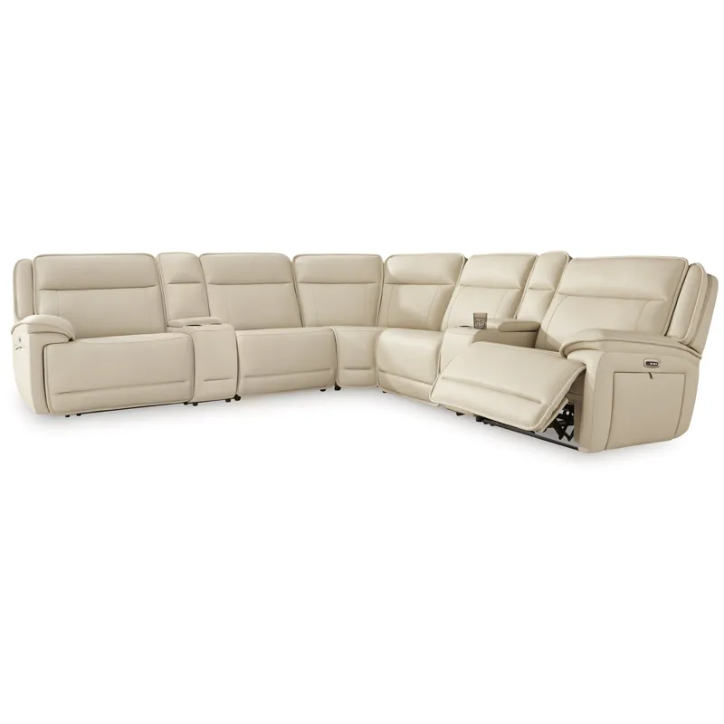 Double Deal 7-Piece Reclining Sectional with 2 Consoles