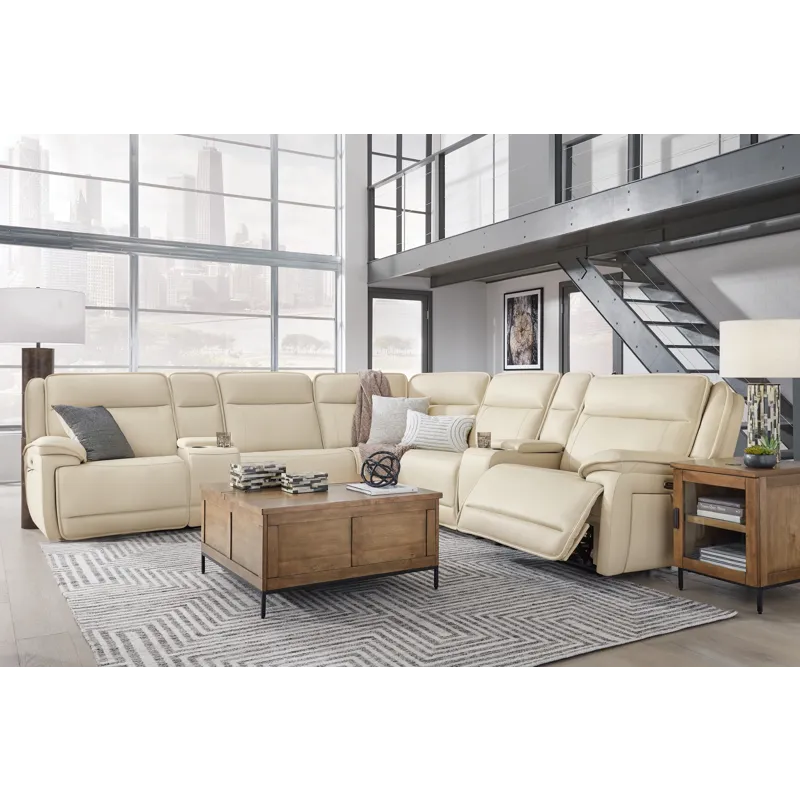 Double Deal 7-Piece Reclining Sectional with 2 Consoles
