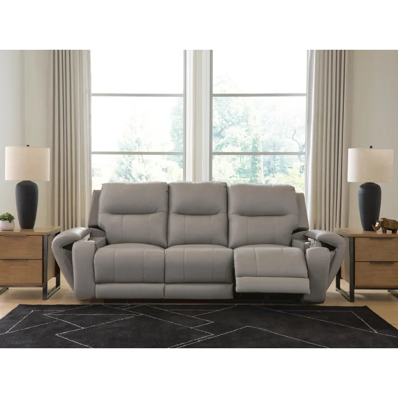 Trendsetter Power Reclining Sofa with Audio Seating