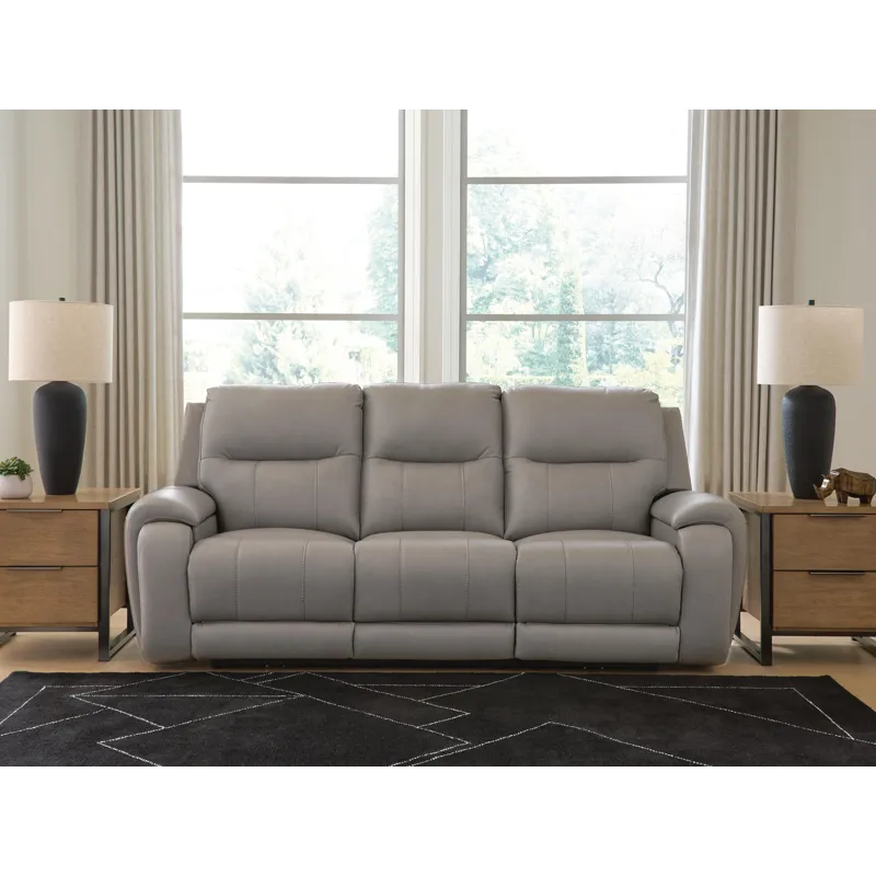 Trendsetter Power Reclining Sofa with Audio Seating