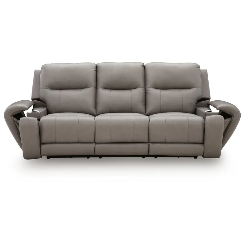 Trendsetter Power Reclining Sofa with Audio Seating