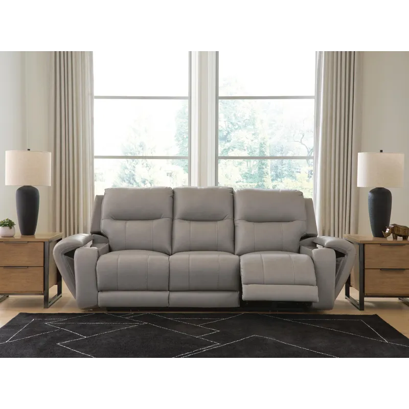 Trendsetter Power Reclining Sofa with Audio Seating