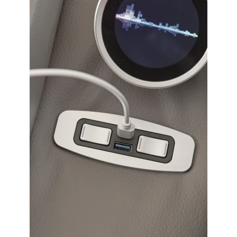 Trendsetter Power Reclining Sofa with Audio Seating