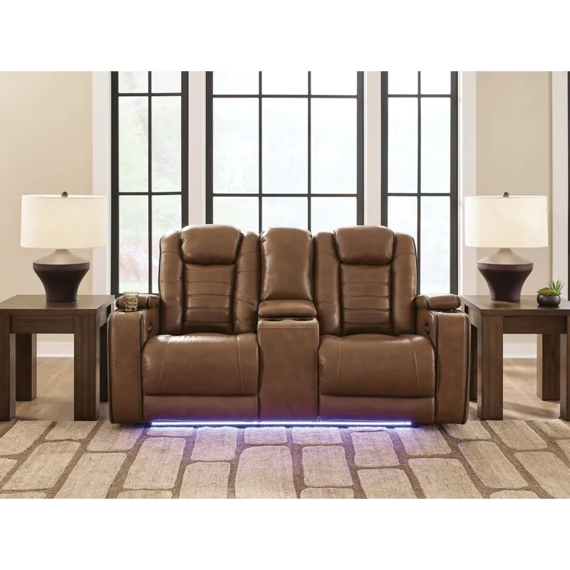 Gruaro Power Reclining Loveseat with Console