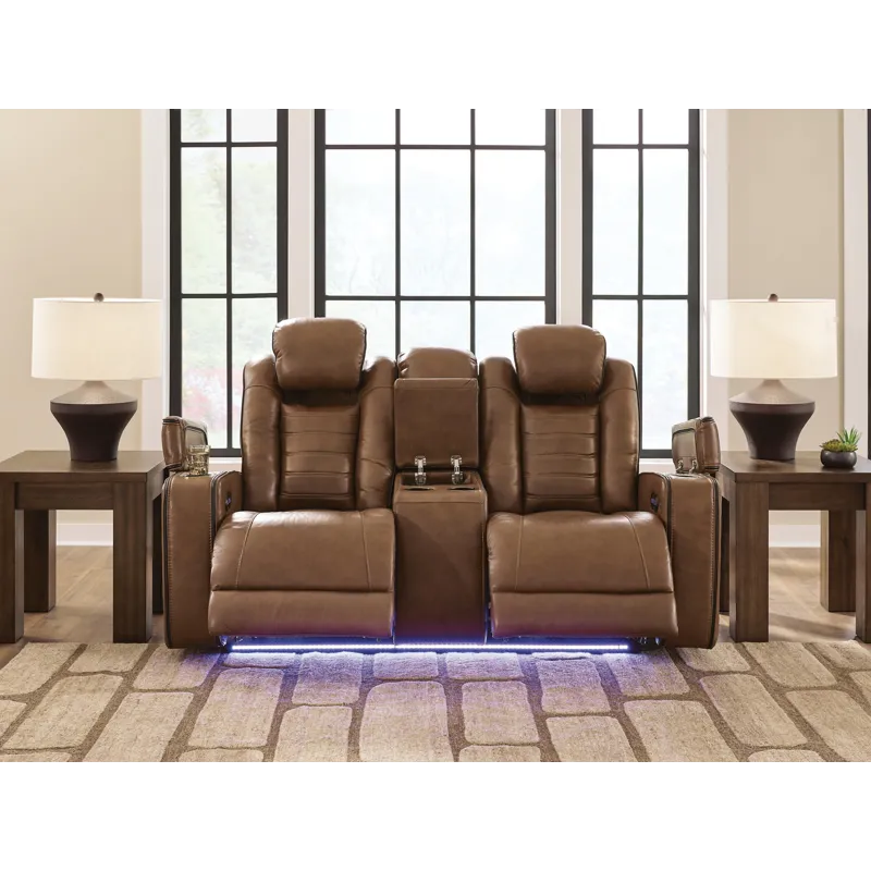 Gruaro Power Reclining Loveseat with Console